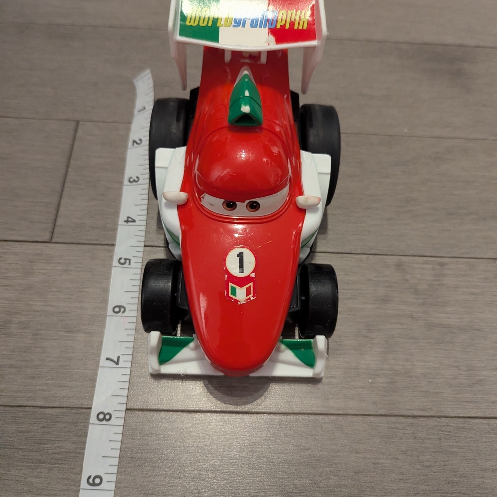 Disney Pixar Cars 2 Francesco Bernoulli Mecanical Pull With Cord